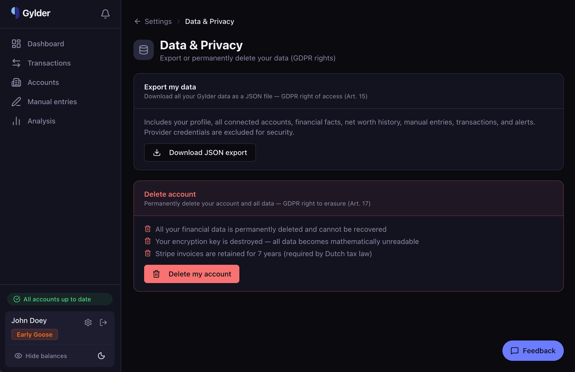 Your Data, Your Privacy: Gylder and GDPR